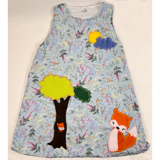 Fox Woodlands Patterned Girls Dress