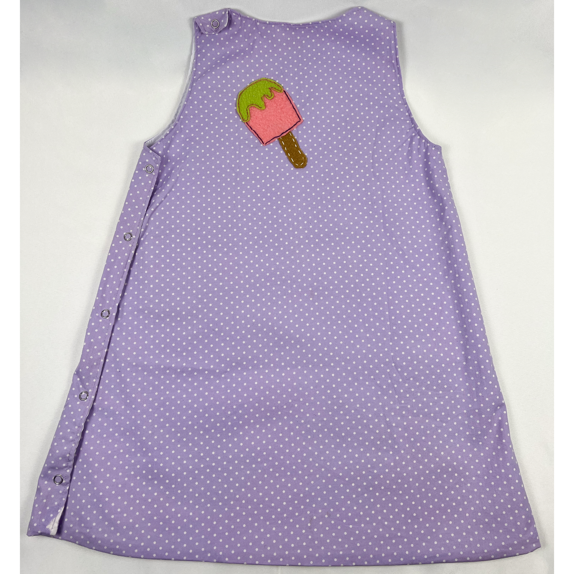 Ice Cream Patterned Girls Dress - back