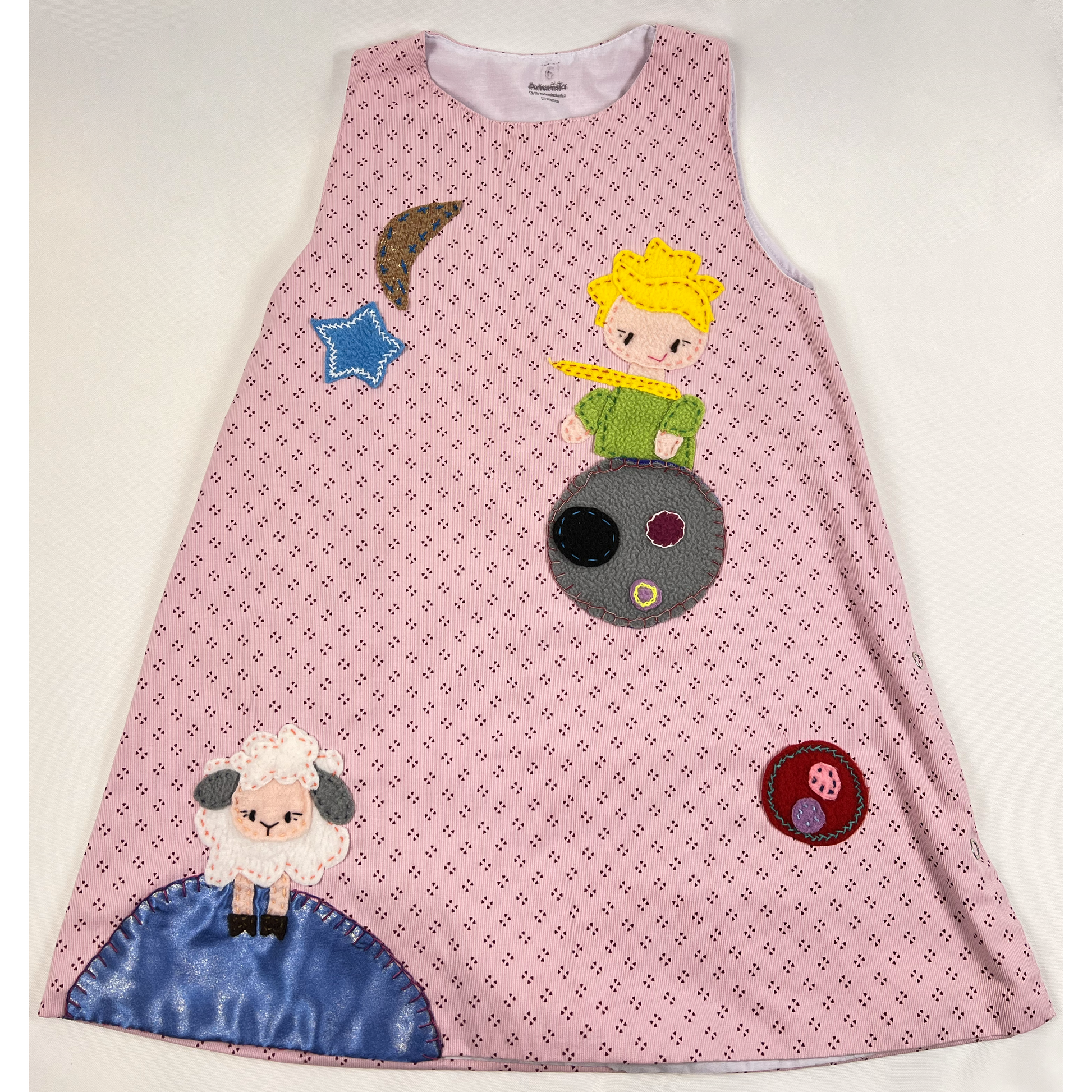 Patterned Girls Dress Little Prince