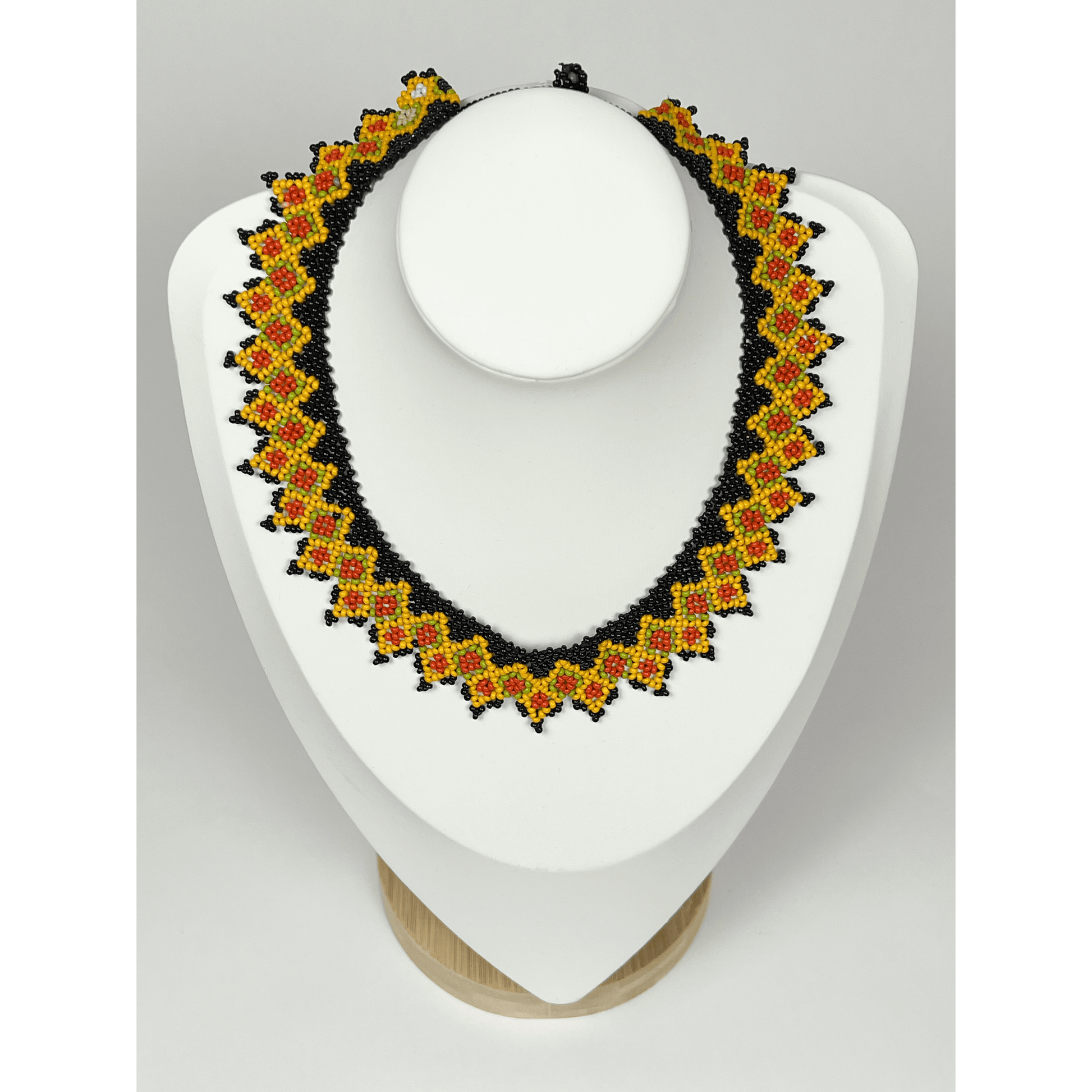 Orange Beaded Necklace