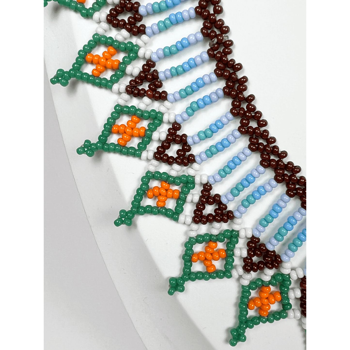 Turquoise Beaded Necklace - detail